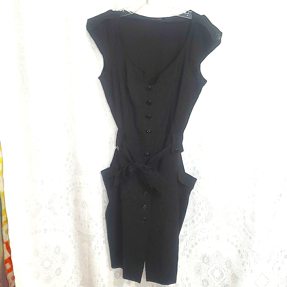 Helena Sorel business career midi button front dress